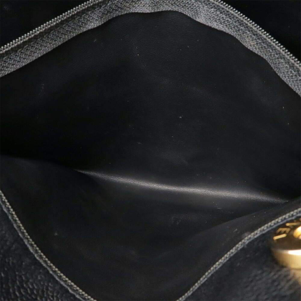 CHANEL Black Caviar Leather Logo Shoulder Bag - Picture 9 of 10